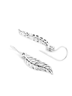 silver drop earring - 16360384 - Standard Image - 3