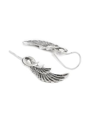 silver drop earring - 16360385 - Standard Image - 3