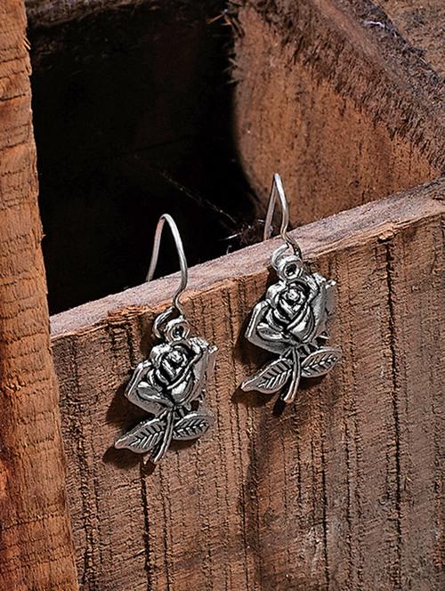 silver drop earring - 16360386 - Standard Image - 1