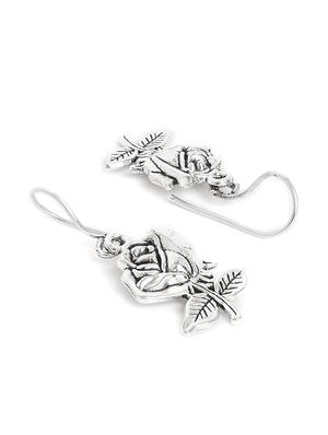 silver drop earring - 16360386 - Standard Image - 3
