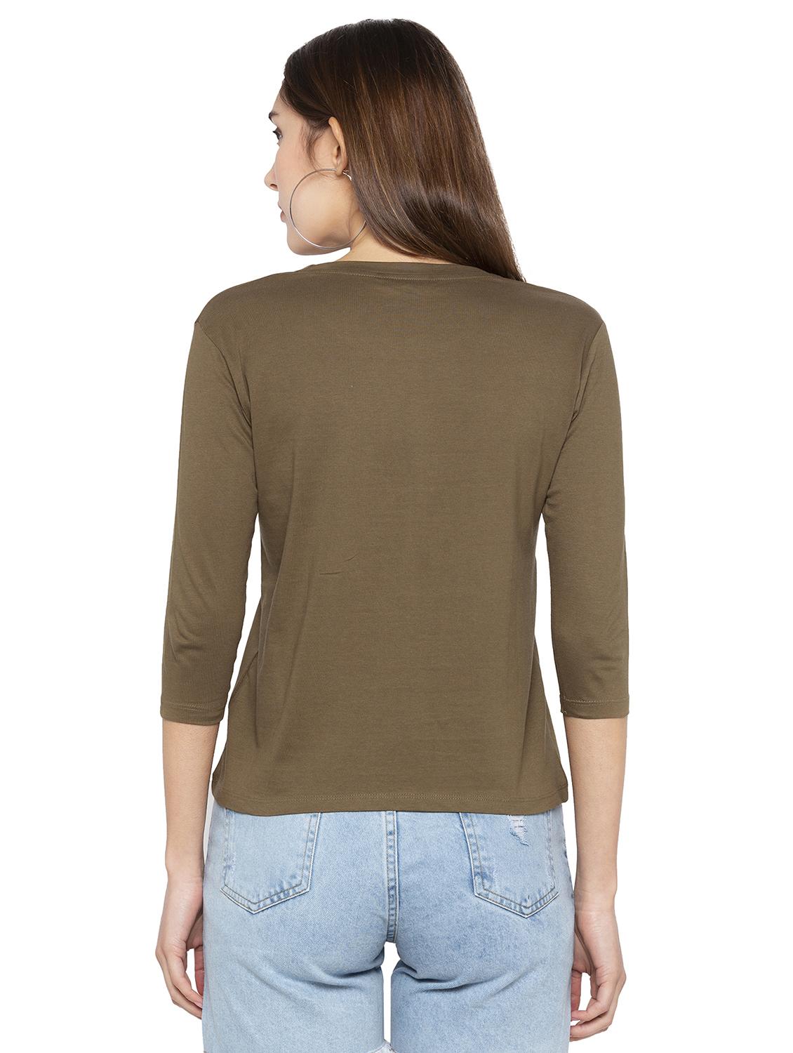 quirky text round neck tee - 16360859 - Zoom Image - 3