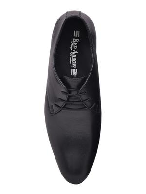 black leather lace-up formal derbys - 16364407 - Standard Image - 3