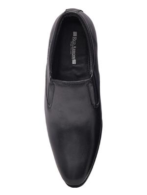 black leather slip ons - 16364420 - Standard Image - 3