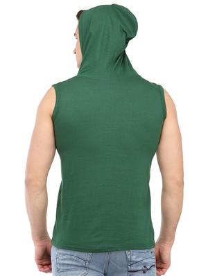 green solid hood t-shirt - 16364892 - Standard Image - 3