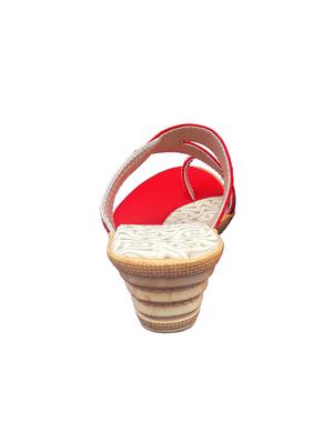 red one toe wedges - 16367471 - Standard Image - 3
