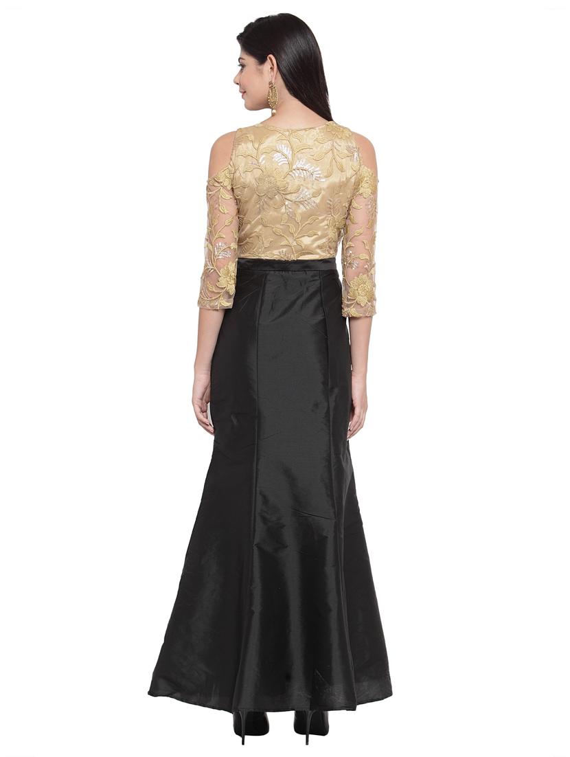 cold shoulder embellished gown - 16368048 - Zoom Image - 3