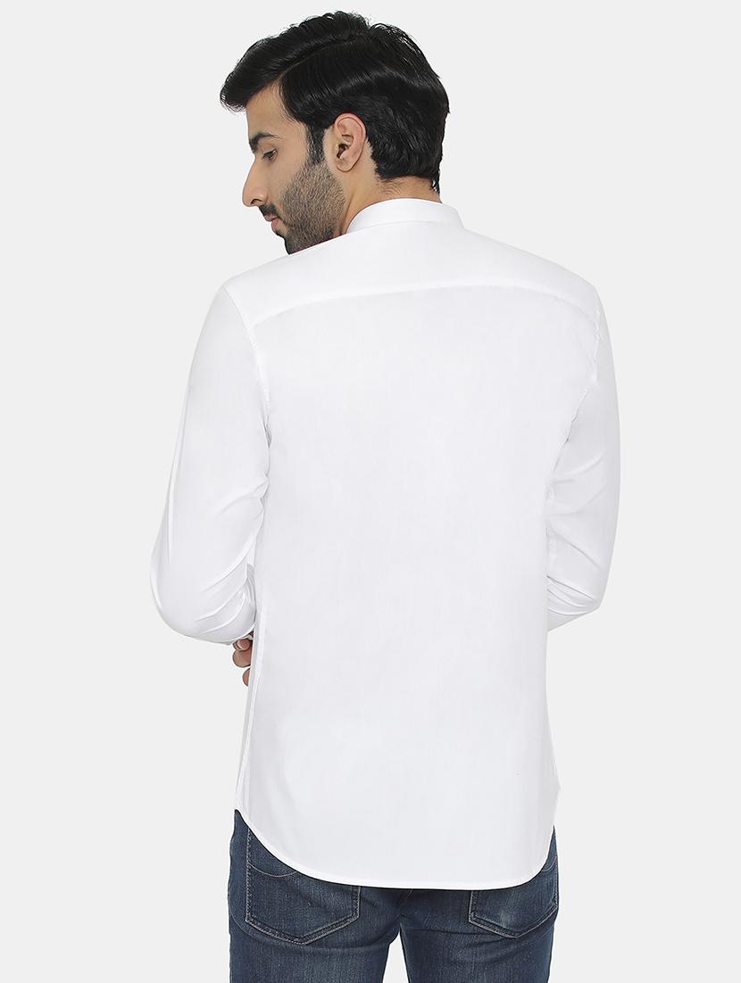 white solid casual shirt - 16368651 - Zoom Image - 3