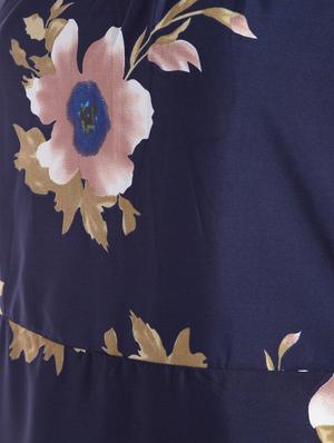 pleated floral maxi dress - 16368766 - Standard Image - 6