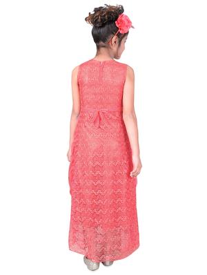 pink net party gown - 16370109 - Standard Image - 3