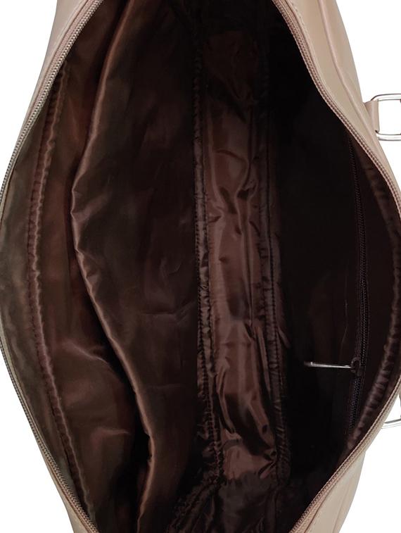 brown leatherette (pu) laptop laptop bag - 16370303 - Zoom Image - 3
