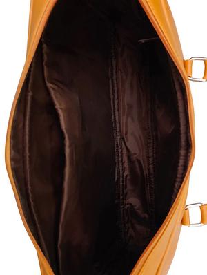 orange leatherette (pu) laptop bag - 16370307 - Standard Image - 3