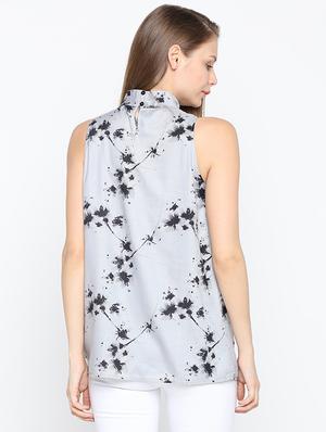 turtle neck floral top - 16370334 - Standard Image - 3