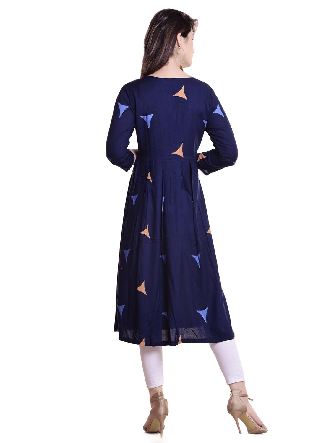 geometrical anarkali kurta - 16370996 - Zoom Image - 3