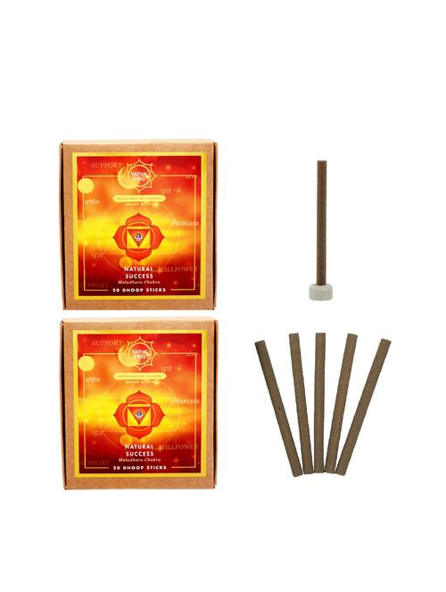 tatva yog natural success premium dhoop sticks with stand holder for daily pooja|festive(pack of 2 | 20 stick in each pack) - 16371099 - Standard Image - 1