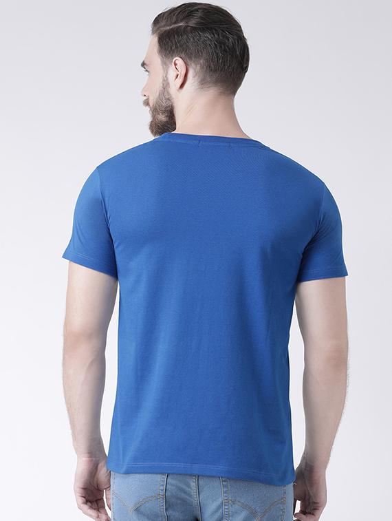 blue chest print t-shirt - 16371952 - Zoom Image - 3