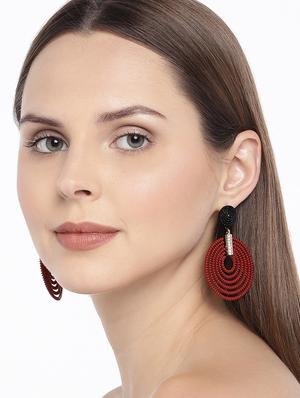 red drop earring - 16372505 - Standard Image - 3