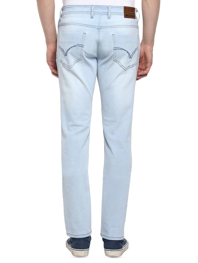 light blue plain denim jeans - 16373154 - Zoom Image - 3