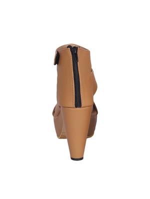 tan platforms sandals - 16373795 - Standard Image - 3