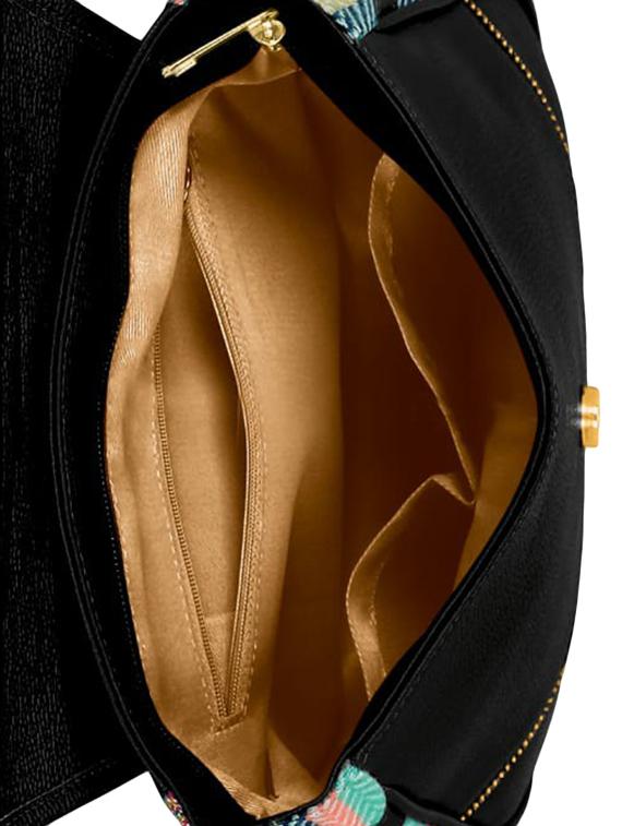 black leatherette (pu) regular sling bag - 16374532 - Zoom Image - 3