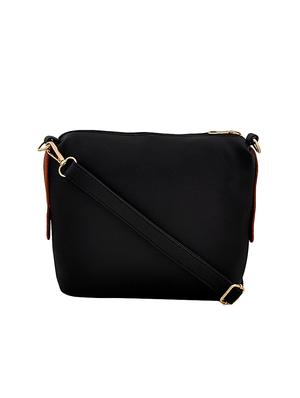 black leatherette (pu) combo handbag - 16375155 - Standard Image - 3