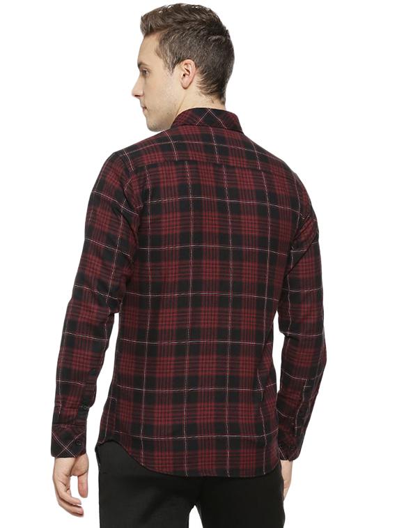 red checkered casual shirt - 16375417 - Zoom Image - 3