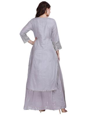 gota patti kurta palazzo set - 16375502 - Standard Image - 3