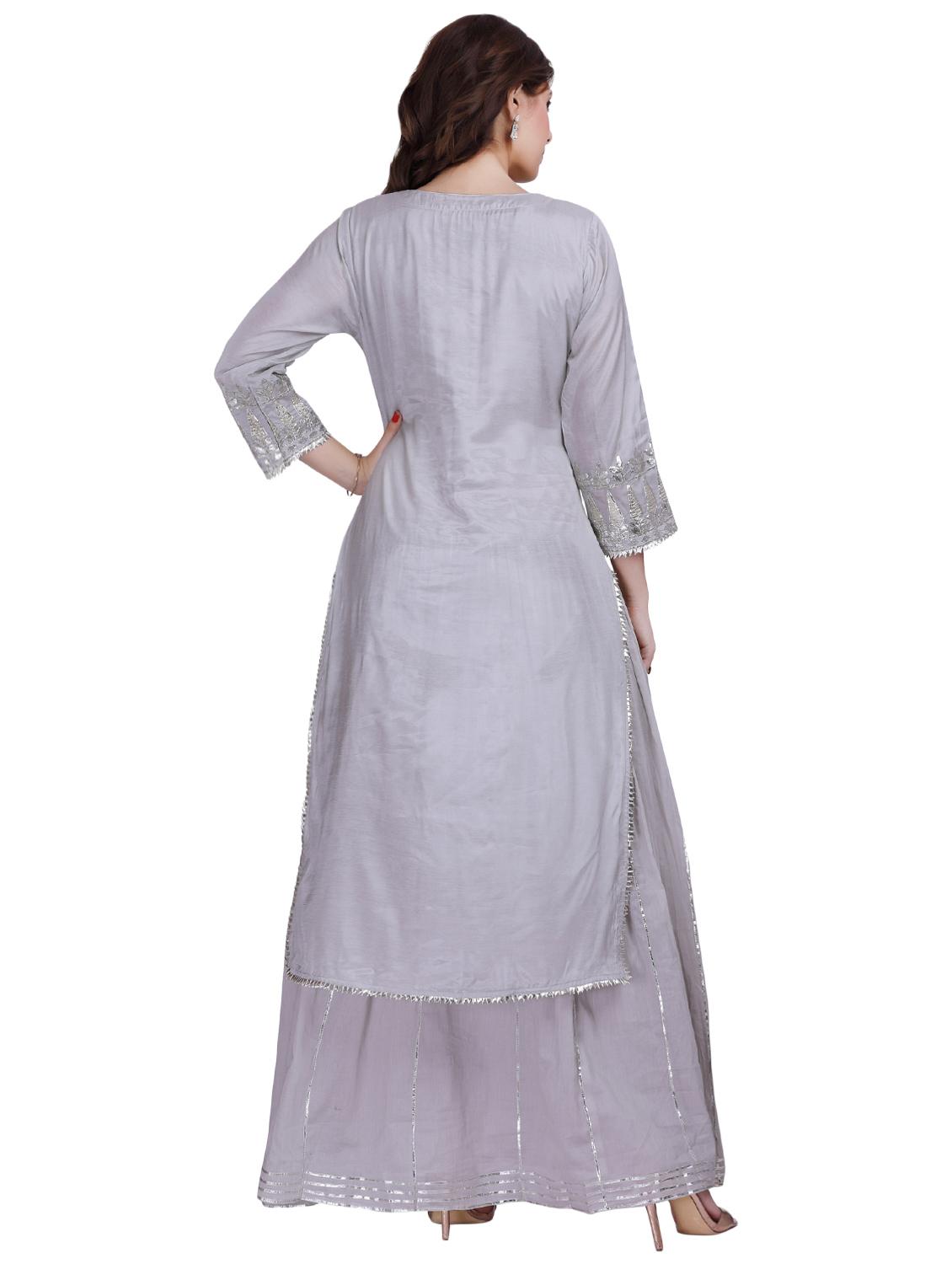 gota patti kurta palazzo set - 16375502 - Zoom Image - 3