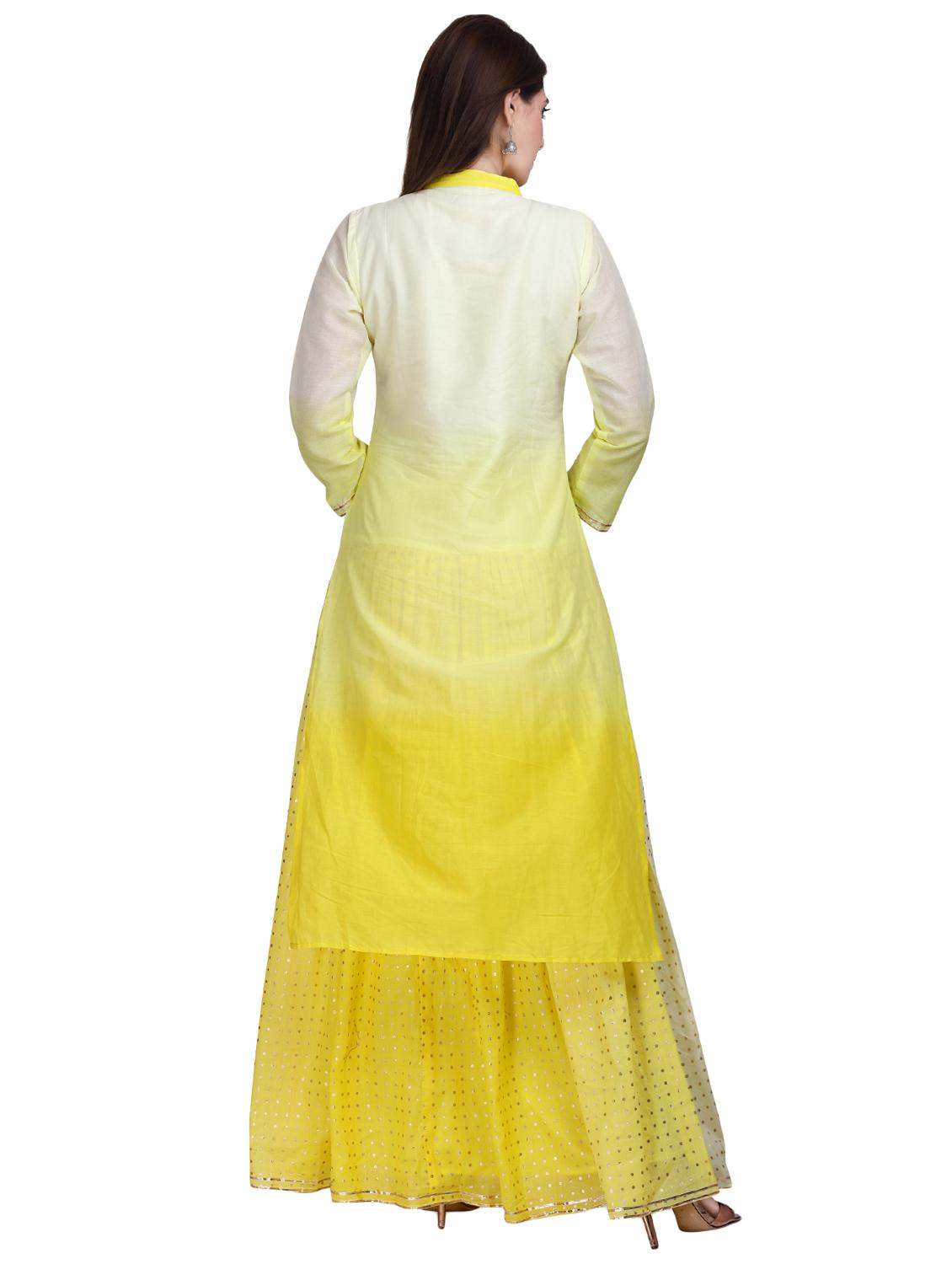 gota patti kurta palazzo set - 16375504 - Zoom Image - 3