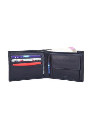 navy blue leather wallet - 16377076 - Standard Image - 3