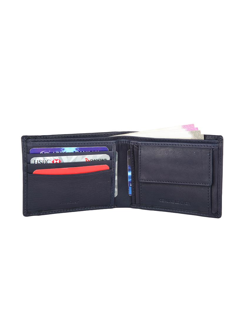navy blue leather wallet - 16377076 - Zoom Image - 3