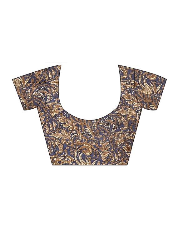 floral printed saree with blouse - 16377902 - Zoom Image - 3