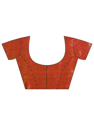 self-design banarasi saree with blouse - 16378688 - Standard Image - 3