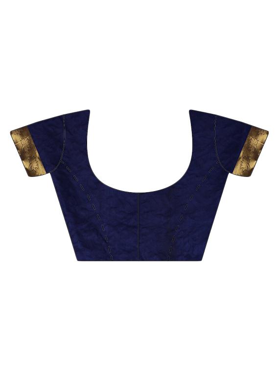 bordered kanjivaram saree with blouse - 16379082 - Zoom Image - 3