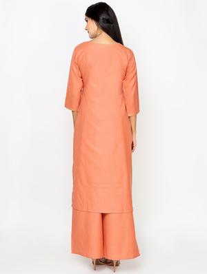 block printed kurta palazzo set - 16380433 - Standard Image - 3