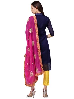embroidered unstitched suit - 16380569 - Standard Image - 3