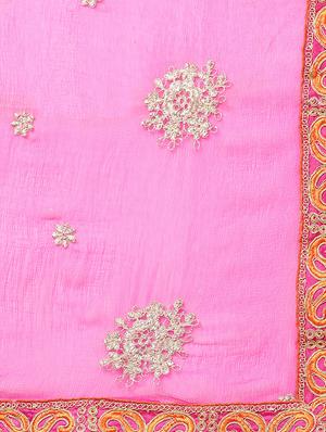 embroidered unstitched suit - 16380569 - Standard Image - 6