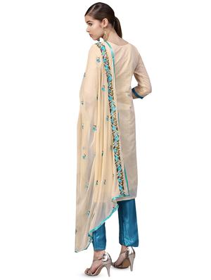 embroidered unstitched suit - 16380570 - Standard Image - 3