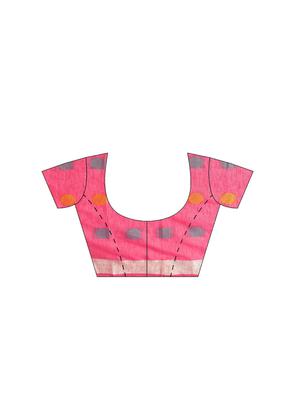 bordered woven saree with blouse - 16380816 - Standard Image - 3