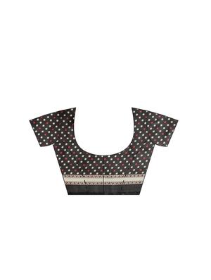 conversational printed saree with blouse - 16380820 - Standard Image - 3