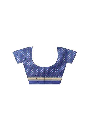 conversational printed saree with blouse - 16380822 - Standard Image - 3
