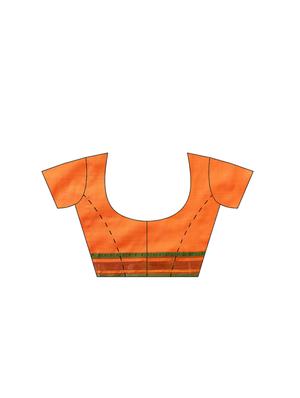 bordered woven saree - 16380853 - Standard Image - 3