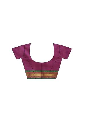 bordered woven saree - 16380855 - Standard Image - 3