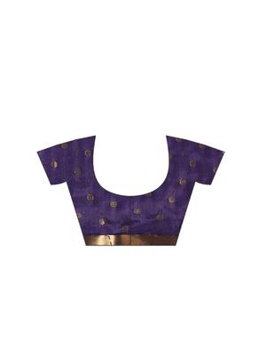 floral woven saree with blouse - 16380867 - Standard Image - 3