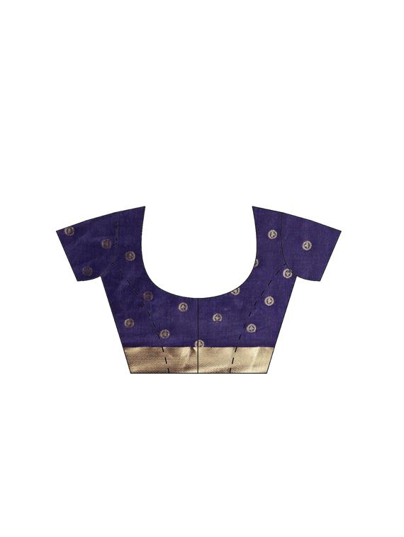 conversational woven saree with blouse - 16380868 - Zoom Image - 3