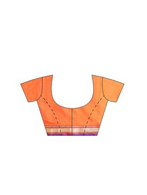 conversational woven saree with blouse - 16380876 - Standard Image - 3