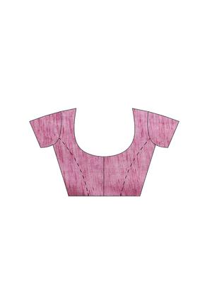solid plain saree with blouse - 16380887 - Standard Image - 3