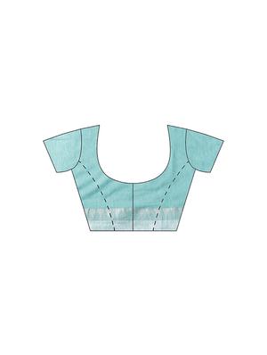 solid plain saree with blouse - 16380888 - Standard Image - 3