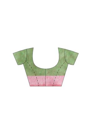 solid plain saree with blouse - 16380890 - Standard Image - 3