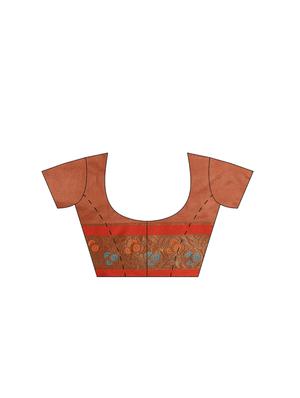 solid plain saree with blouse - 16380895 - Standard Image - 3