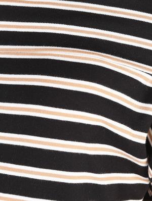 off shoulder striped sheath dress - 16381172 - Standard Image - 6